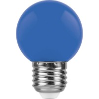  - Лампа светодиодная Feron E27 1W синяя LB-3725118