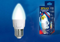  - Лампа светодиодная диммируемая Uniel E27 7W 4000K матовая LED-C37 7W/4000K/E27/FR/DIM PLP01WH UL-00004295