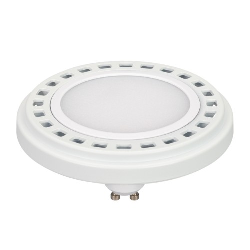 Лампа AR111-UNIT-GU10-15W-DIM Warm3000 (WH, 120 deg, 230V) (Arlight, Металл) Светодиодная лампа AR111, цоколь GU10, светодиод SMD, цвет БЕЛЫЙ ТЕПЛЫЙ 3000K, угол 120°, мощность 15Вт, напряжение 230V, Индекс цветопередачи CRI>80 Диммер TRIAC
Цвет рамки белый