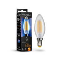  - Лампа светодиодная филаментная Voltega E14 6W 2800K матовая VG10-C2E14warm6W-F 7044