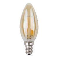  - Лампа светодиодная филаментная ЭРА E14 7W 4000K золотая F-LED B35-7W-840-E14 gold Б0047033