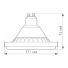 Лампа AR111-UNIT-GU10-15W-DIM Warm3000 (WH, 24 deg, 230V) (Arlight, Металл) - Лампа AR111-UNIT-GU10-15W-DIM Warm3000 (WH, 24 deg, 230V) (Arlight, Металл)