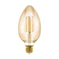  - Лампа светодиодная диммируемая филаментная Eglo E27 4W 2200K янтарная 11836