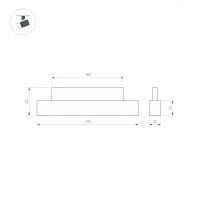  - Светильник MAG-ORIENT-LASER-L235-8W Warm3000 (WH, 24 deg, 48V, DALI) (Arlight, IP20 Металл, 5 лет)