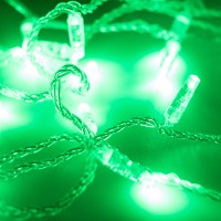  - Светодиодная гирлянда ARD-STRING-CLASSIC-10000-CLEAR-100LED-STD GREEN (230V, 7W) (Ardecoled, IP65)