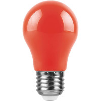  - Лампа светодиодная Feron E27 3W красная LB-375 25924