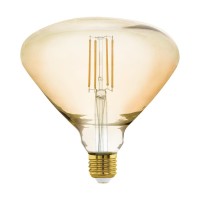  - Лампа светодиодная диммируемая филаментная Eglo E27 4W 2200K янтарная 11837