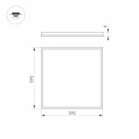  - Панель DL-B600x600A-40W White (Arlight, IP40 Металл, 3 года)