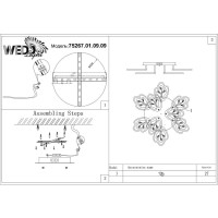  - Потолочная светодиодная люстра Wedo Light Агна 75267.01.09.09