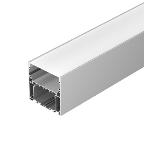 Профиль ARH-POWER-W88-2000 ANOD (Arlight, Алюминий) Алюминиевый анодированный профиль для светодиодных лент и линеек. Габаритные размеры (L×W×H): 2000x88x88 мм. Ширина площадки для ленты 65,5 мм. Состоит из профиля и основания для ленты. Для их соединения необходим Фиксатор основания арт. 036431 (приобретается отдельно, 4 шт. на 2 м. профиля). Отсек для БП 48х38 мм. Экраны, заглушки и другие аксессуары приобретаются отдельно. Цена за 1 метр.