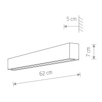 - Настенный светильник Nowodvorski Straight Wall Led S 7568