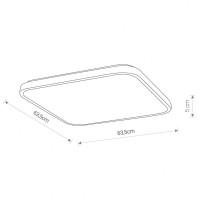  - Потолочный светодиодный светильник Nowodvorski Agnes Square Led 8133