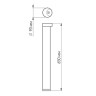 Светильник LGD-Path-Round90-H650B-7W Warm White (Arlight, IP54 Металл, 3 года) - Светильник LGD-Path-Round90-H650B-7W Warm White (Arlight, IP54 Металл, 3 года)