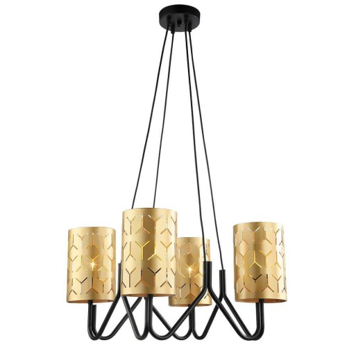 Подвесная люстра Lumien Hall Нерей 4001/4P-BK-GD 