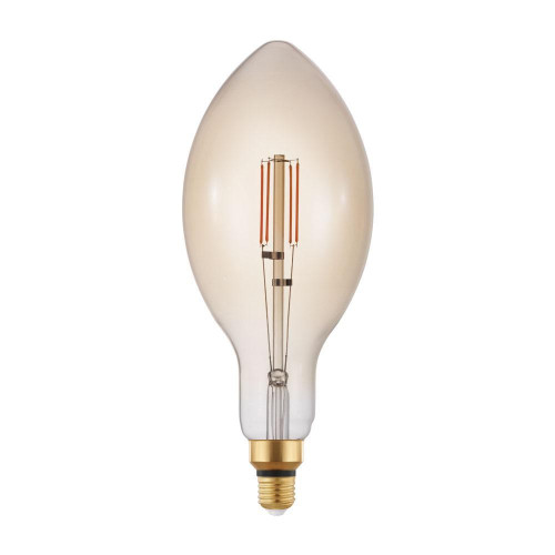 Лампа светодиодная диммируемая филаментная Eglo E27 4W 2200K янтарная 12591 