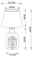  - Настольная лампа Arte Lamp Isola A4272LT-1GY