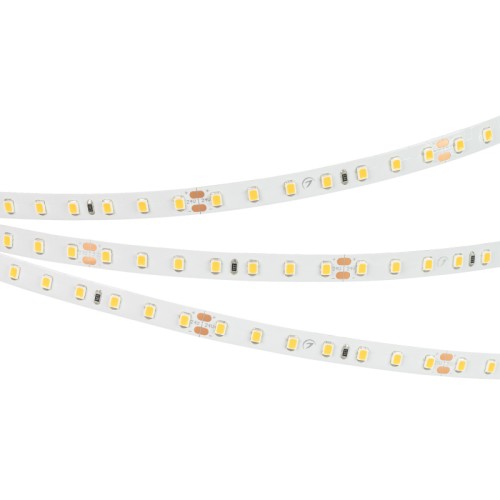 Лента RT 2-5000 24V Warm2700 1.6x (2835, 490 LED, PRO) (Arlight, 10 Вт/м, IP20) Гибкая лента PRO, светодиоды smd 2835, 98 шт/м (490шт на 5м), белая плата 8 мм, скотч 3М. Цвет ТЕПЛЫЙ 2600-2800K. Питание 24V, мощность 10 Вт/м (50 Вт на 5м), угол 120°, цветопередача CRI>85. Размеры 5000х8x1.5мм. Мин.отрезок 71.43мм, 7 светодиодов. Цена за 1м.