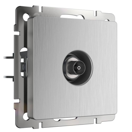 ТВ-розетка оконечная Werkel cеребряный рифленый W1183009 4690389159909 