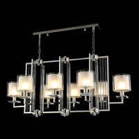  - Подвесная люстра Crystal Lux Nicolas SP8 L1000 Nickel/White