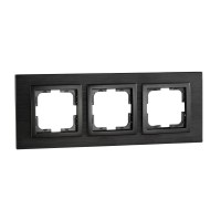  - Рамка 3-постовая Mono Electric Style Aluminium дымчатый графит 107-820000-162