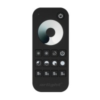  - Пульт SMART-R24-DIM Black (1 зона, 2.4G) (Arlight, IP20 Пластик, 5 лет)