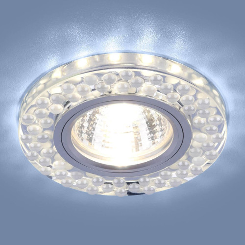Встраиваемый светильник Elektrostandard 2194 MR16 SL/WH зеркальный/белый 4690389099298 