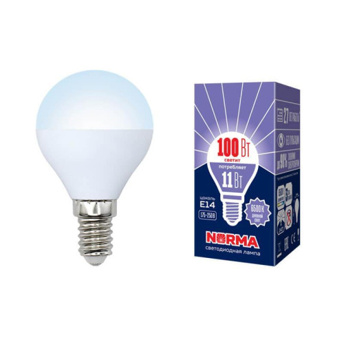Лампа светодиодная E14 11W 6500K матовая LED-G45-11W/DW/E14/FR/NR UL-00003830 