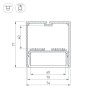 Профиль с экраном SL-LINE-7477-2500 ANOD+OPAL (Arlight, Алюминий) - Профиль с экраном SL-LINE-7477-2500 ANOD+OPAL (Arlight, Алюминий)