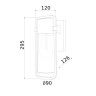 Уличный настенный светильник Elektrostandard Lab 35001/D коричневый a061044 - Уличный настенный светильник Elektrostandard Lab 35001/D коричневый a061044