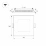 Светильник DL-142x142M-13W Warm White (Arlight, IP40 Металл, 3 года) - Светильник DL-142x142M-13W Warm White (Arlight, IP40 Металл, 3 года)