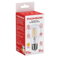 - Лампа светодиодная филаментная Thomson E27 11W 2700K груша прозрачная TH-B2063