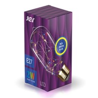  - Лампа светодиодная REV VINTAGE RGB Starry ST64 E27 DECO Premium груша 32447 8