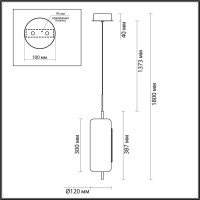  - Подвесной светодиодный светильник Odeon Light Kavia 5003/10L
