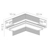 Коннектор L-образный внутренний Arte Lamp Linea-Accessories A480933 - Коннектор L-образный внутренний Arte Lamp Linea-Accessories A480933