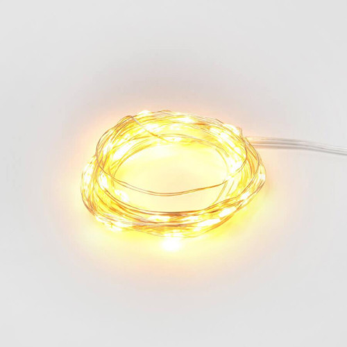 Светодиодная гирлянда Uniel Роса теплый белый ULD-S0500-050/SCB/2AA Warm White IP20 Dew UL-00005265 