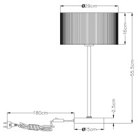  - Настольная лампа Arte Lamp Mallorca A1021LT-1SS