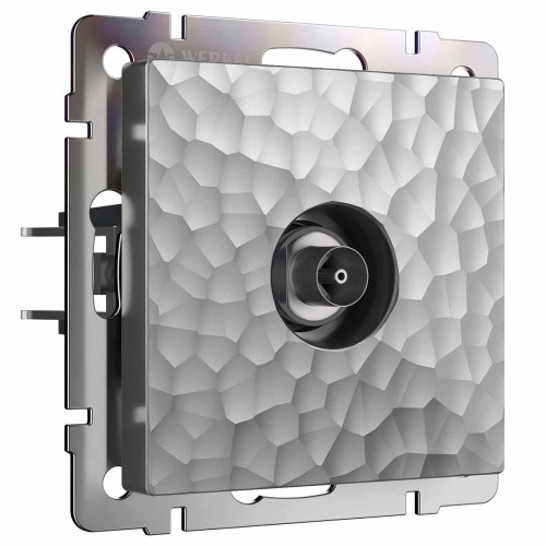 ТВ-розетка Werkel Hammer оконечная серебряный W1283006 4690389163074 