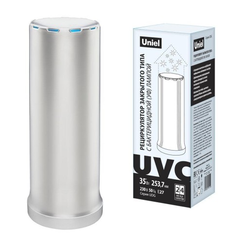 Ультрафиолетовый бактерицидный рециркулятор Uniel UDG-T30A UVCB White UL-00007695 