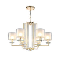  - Подвесная люстра Crystal Lux Nicolas SP-PL6 Gold/White