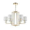 Подвесная люстра Crystal Lux Nicolas SP-PL6 Gold/White - Подвесная люстра Crystal Lux Nicolas SP-PL6 Gold/White