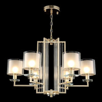  - Подвесная люстра Crystal Lux Nicolas SP-PL6 Gold/White