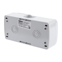  - Блок розетка-выключатель ЭРА Intro Atlantic IP54 16/10A 250V с крышкой 5-701-03 Б0050947