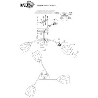  - Потолочная люстра Wedo Light Totgnir 66653.01.03.03