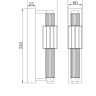Бра Maytoni Verticale MOD308WL-L9GR3K - Бра Maytoni Verticale MOD308WL-L9GR3K