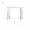 Профиль PDS-S-3000 ANOD Black (Arlight, Алюминий) - Профиль PDS-S-3000 ANOD Black (Arlight, Алюминий)