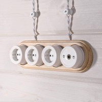  - Рамка Werkel Legend на 4 поста светлый бук WL15-frame-04 4690389117251