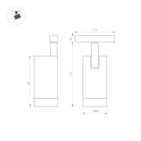  - Светильник MAG-ORIENT-SPOT-R35-6W Warm3000 (BK, 24 deg, 48V) (Arlight, IP20 Металл, 5 лет)