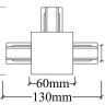 Коннектор Т-образный Crystal Lux CLT 0.2211 02 BL - Коннектор Т-образный Crystal Lux CLT 0.2211 02 BL