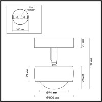  - Потолочный светильник Odeon Light HIGHTECH 4347/7CL