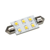  - Автолампа ARL-F42-6E Warm White (10-30V, 6 LED 2835) (ANR, Открытый)